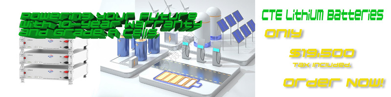 CTE lithium battery in stock